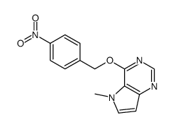 5-methyl-4-[(4-nitrophenyl)methoxy]pyrrolo[3,2-d]pyrimidine Structure