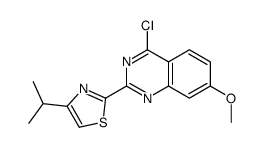 2-(4-chloro-7-methoxyquinazolin-2-yl)-4-propan-2-yl-1,3-thiazole Structure