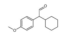 2-cyclohexyl-2-(4-methoxyphenyl)acetaldehyde structure