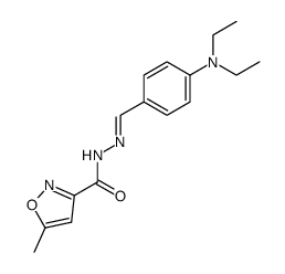 5-methyl-isoxazole-3-carboxylic acid (4-diethylamino-benzylidene)-hydrazide Structure