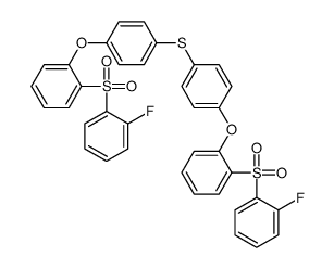 1-(2-fluorophenyl)sulfonyl-2-[4-[4-[2-(2-fluorophenyl)sulfonylphenoxy]phenyl]sulfanylphenoxy]benzene结构式