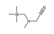 2-[methyl(trimethylsilylmethyl)amino]acetonitrile结构式