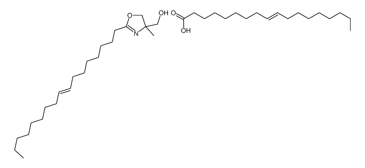 [2-[(E)-heptadec-8-enyl]-4-methyl-5H-1,3-oxazol-4-yl]methanol,(Z)-octadec-9-enoic acid Structure