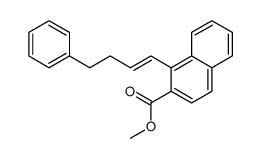 1-(4-phenyl-but-1-enyl)-naphthalene-2-carboxylic acid methyl ester Structure