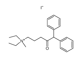 1,1-Diphenyl-5-diaethylmethylammonium-pentanon-(2)-iodid结构式