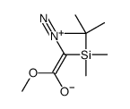 2-[tert-butyl(dimethyl)silyl]-2-diazonio-1-methoxyethenolate Structure