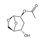 .beta.-D-arabino-Hexopyranose, 1,6-anhydro-3-deoxy-, 2-acetate picture