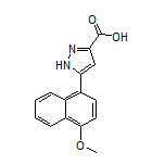 5-(4-甲氧基萘-1-基)-1H-吡唑-3-甲酸结构式
