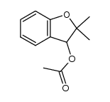 3-acetoxy-2,2-dimethyl-2,3-dihydro-benzofuran结构式