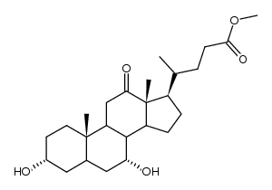 Methyl 3α,7α-dihydroxy-12-oxocholanat Structure