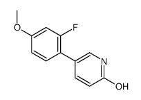 5-(2-fluoro-4-methoxyphenyl)-1H-pyridin-2-one结构式