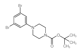 tert-Butyl 4-(3,5-dibromophenyl)piperazine-1-carboxylate Structure