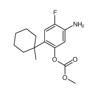 5-AMINO-4-FLUORO-2-(1-METHYLCYCLOHEXYL)PHENYL METHYL CARBONATE结构式