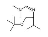 N,N-dimethyl-N'-[(2S)-3-methyl-1-[(2-methylpropan-2-yl)oxy]butan-2-yl]methanimidamide结构式