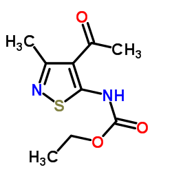 ETHYL 4-ACETYL-3-METHYLISOTHIAZOL-5-YLCARBAMATE Structure