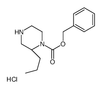 benzyl (2S)-2-propylpiperazine-1-carboxylate,hydrochloride Structure