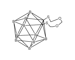 1,2-(1,10-dithia-4,7-dioxadecane-1,10-diyl)-1,2-dicarba-closo-dodecaborane Structure