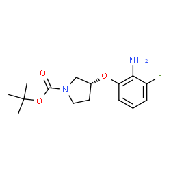 (R)-tert-Butyl 3-(2-amino-3-fluorophenoxy)pyrrolidine-1-carboxylate结构式