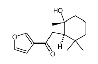 (+/-)-1-(3-furyl)-(2α-hydroxy-2,6,6-trimethylcyclohexyl)ethanone Structure