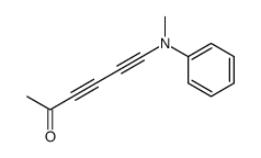 6-(N-methylanilino)hexa-3,5-diyn-2-one Structure