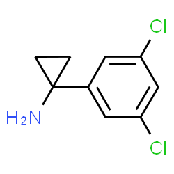 1-(3,5-dichlorophenyl)cyclopropan-1-amine hydrochloride structure