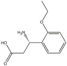 (3S)-3-胺-3-(2-乙氧基苯基)丙油酸结构式