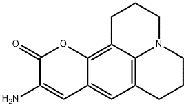 10-amino-2,3,6,7-tetrahydro-11-oxo-1H,5H,11H-benzopyranoquinolizine结构式