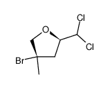 4-Brom-2-dichlormethyl-4-methyl-tetrahydrofuran结构式