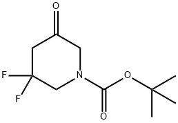 tert-butyl 3,3-difluoro-5-oxopiperidine-1-carboxylate structure