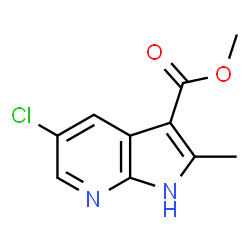 1H-Pyrrolo[2,3-b]pyridine-3-carboxylic acid, 5-chloro-2-Methyl-, Methyl ester picture