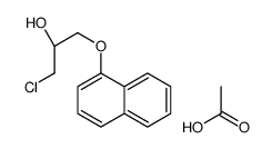 acetic acid,(2S)-1-chloro-3-naphthalen-1-yloxypropan-2-ol Structure