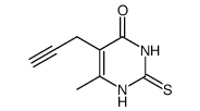 6-Methyl-5-(2-propynyl)-2-thio-4(1H,3H)-pyrimidinone结构式