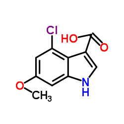 4-Chloro-6-methoxy-1H-indole-3-carboxylic acid Structure