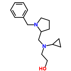 2-{[(1-Benzyl-2-pyrrolidinyl)methyl](cyclopropyl)amino}ethanol结构式