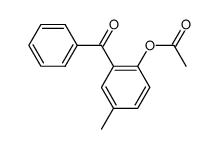 2-acetoxy-5-methyl-benzophenone结构式