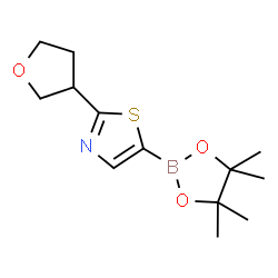 2-(Tetrahydrofuran-3-yl)thiazole-5-boronic acid pinacol ester picture