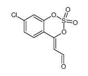 7-Chlor-4H-1,3,2-benzodioxathiin-4-ethenal-2,2,-dioxid Structure