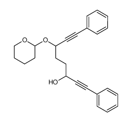 6-((tetrahydropyranyl)oxy)-1,8-diphenyl-1,7-octadiyn-3-ol Structure