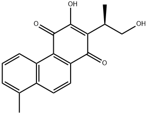 1,4-Phenanthrenedione, 3-hydroxy-2-(2-hydroxy-1-methylethyl)-8-methyl-, (R)- (9CI)结构式