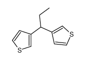 3-(1-thiophen-3-ylpropyl)thiophene Structure