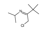 N-(1-Chloro-3,3-dimethyl-2-butylidene)isopropylamine Structure