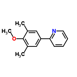 2-(4-Methoxy-3,5-dimethylphenyl)pyridine structure