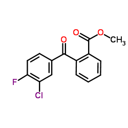 Methyl 2-(3-chloro-4-fluorobenzoyl)benzoate Structure