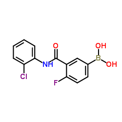 4-Fluoro-3-(2-chloro-phenylcarbamoyl)phenylboronic acid structure