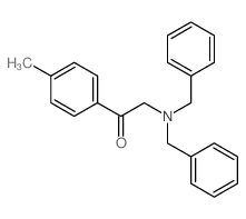 Ethanone,2-[bis(phenylmethyl)amino]-1-(4-methylphenyl)- Structure