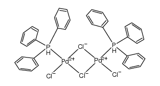 [PdCl2(μ-Cl)2(PPh3)2]结构式