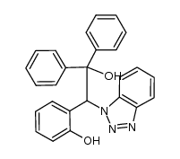 2-(benzotriazol-1-yl)-2-(o-hydroxyphenyl)-1,1-diphenylethanol结构式