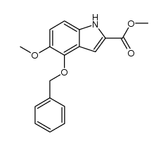 methyl 4-(benzyloxy)-5-methoxyindole-2-carboxylate Structure