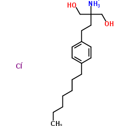 庚基去辛基芬戈莫德盐酸盐结构式