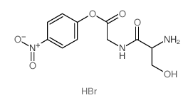 Glycine,N-L-seryl-, 4-nitrophenyl ester, monohydrobromide (9CI) Structure